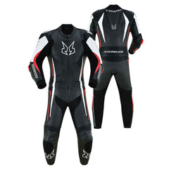 MZONE Imola 2-Piece Racing Suit – Premium Cowhide Leather Motorcycle Gear, CE Protection, High-Performance Biker Suit