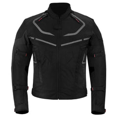 MZONE Valeco Black Jacket – Durable Waterproof Motorcycle Jacket