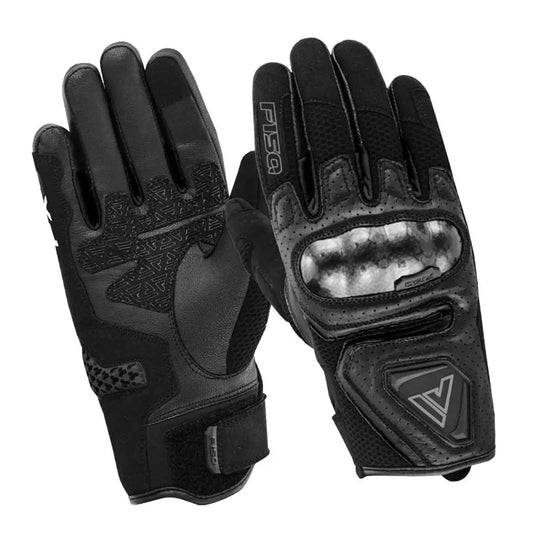 FISA FX3 Black Gloves – Durable Motorcycle Riding Gloves with Enhanced Grip and Comfort
