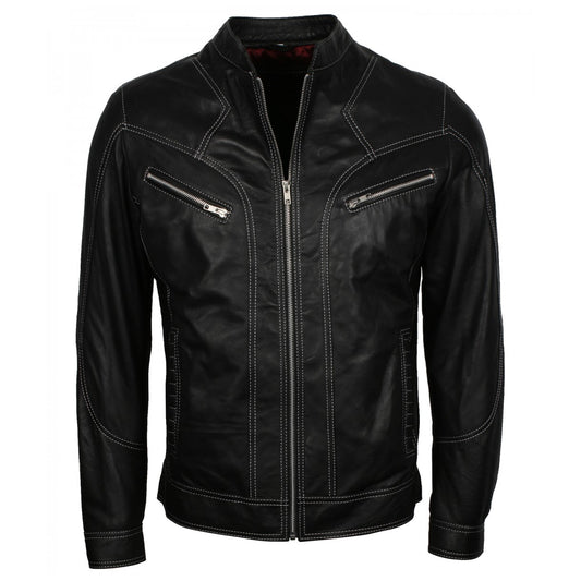 Best Quality Biker Men’s Black Vintage Leather Jacket