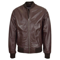 Ryan Brown MA-1 Leather Bomber Jacket for Men – Authentic Flight Style