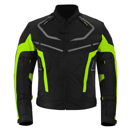 MZONE Valeco Green Jacket – Premium Motorcycle Gear with CE Protection