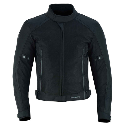 MZONE Ashton Black Summer Jacket / Protection & Waterproof