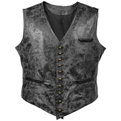 Best Quality Comfortable Men's Faux Leather Cowboy Waist Coat Vest