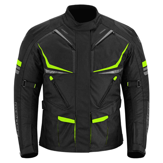 MZONE Nekma Flou Yellow Fluorescent Jacket – Waterproof Motorcycle Jacket