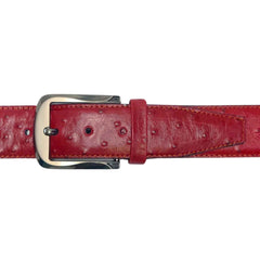 Genuine Ostrich Leather Belt for Men Handmade Luxury Formal & Casual Waist Belt for Business