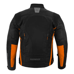 MZONE Valeco Orange Biker Jacket – Advanced CE Protection & Pro Rider Fit