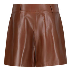 Women’s Genuine Leather Short Brown by REGALS LEATHER