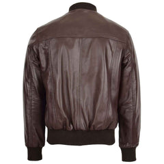 Ryan Brown MA-1 Leather Bomber Jacket for Men – Authentic Flight Style