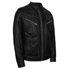 Best Quality Biker Men’s Black Vintage Leather Jacket