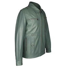 Benjo Turquoise Leather Jacket for Men – Bold, Contemporary Leather Fashion