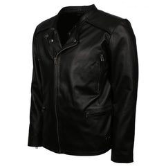 Best Quality Vintage Men's Biker Black Motorcycle Leather Jacket