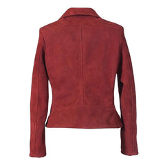 Women's Real Suede Biker Jacket – Fitted Motorcycle Leather Coat by Regals Leather