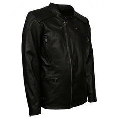 Best Quality Vintage Men's Biker Black Motorcycle Leather Jacket