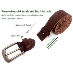 Men's Genuine Leather Belts, Casual Jeans Men Belts