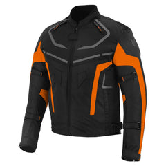 MZONE Valeco Orange Biker Jacket – Advanced CE Protection & Pro Rider Fit