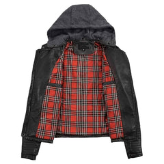 Women’s Leather Bomber Jacket – Stylish Genuine Leather Moto Coat for All Seasons