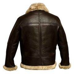 Vintage Brown Aviator Bomber Jacket for Men – RAF B3 Real Leather | Regals Leather