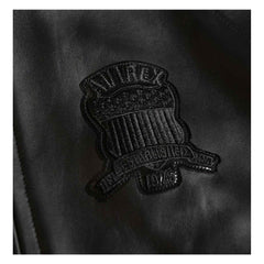 Best Seller Men’s Iconic Avirex Leather Jacket Black American Flight Jacket