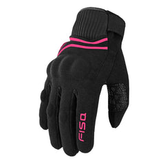 Guantes de verano para mujer FISA Sandro Lady Rosas – Guantes de moto ligeros y transpirables para mujer