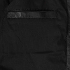 Women’s Black Cropped Leather Biker Jacket | Genuine Cowhide Short Moto Coat