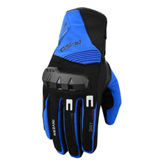 Guantes de invierno FISA Dirt azules – Guantes aislantes e impermeables para motociclistas