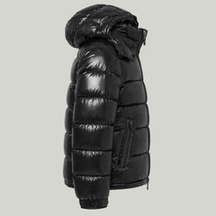 Regals Leather Custom Logo Printed Winter Puffer Bomber Jacket – Outdoor Men's Bubble Jacket