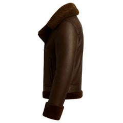 Regals Leather Women's Shearling B3 Bomber Jacket: Handmade Leather Aviator Coat