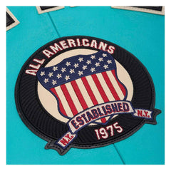 Handcrafted Men’s Avirex Leather Jacket Turquoise Leather Bomber Jacket Iconic Style