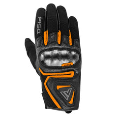 Guantes naranjas FISA FX3 – Guantes de piel de cabra para motociclista