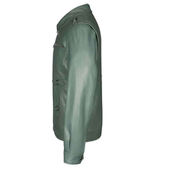 Benjo Turquoise Leather Jacket for Men – Bold, Contemporary Leather Fashion