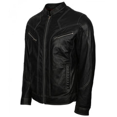 Best Quality Biker Men’s Black Vintage Leather Jacket