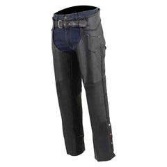 Men's Motorcycle Premium Multi pocket Leather Cowboy Biker Chaps Pants