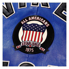 Top Quality Men’s Avirex Leather Jacket Navy Blue Leather Bomber Jacket Iconic Style