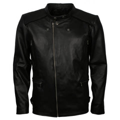 Best Quality Vintage Men's Biker Black Motorcycle Leather Jacket