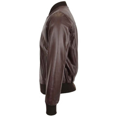 Ryan Brown MA-1 Leather Bomber Jacket for Men – Authentic Flight Style