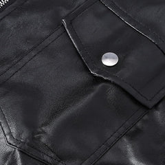 Best Design Men`s Biker Motorcycle Faux Leather Vest Comfortable Sleeveless Men's Leather Vest