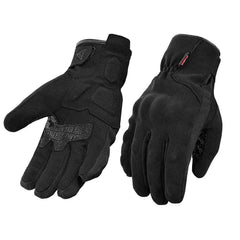 Guantes de Invierno FISA Targo Negros – Guantes de Moto Impermeables con Aislamiento para Clima Frío