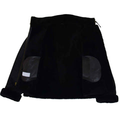 Women's Genuine Sheepskin B3 Bomber Jacket – Naomi Black Hooded Style