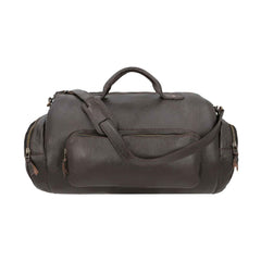 Men’s Genuine Leather Gym Bag – Premium Duffel Bag for Travel, Overnight & Weekend Trips