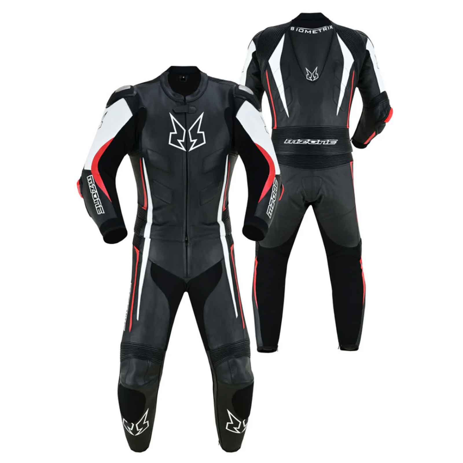 MZONE Imola 2-Piece Racing Suit – Premium Cowhide Leather Motorcycle Gear, CE Protection, High-Performance Biker Suit