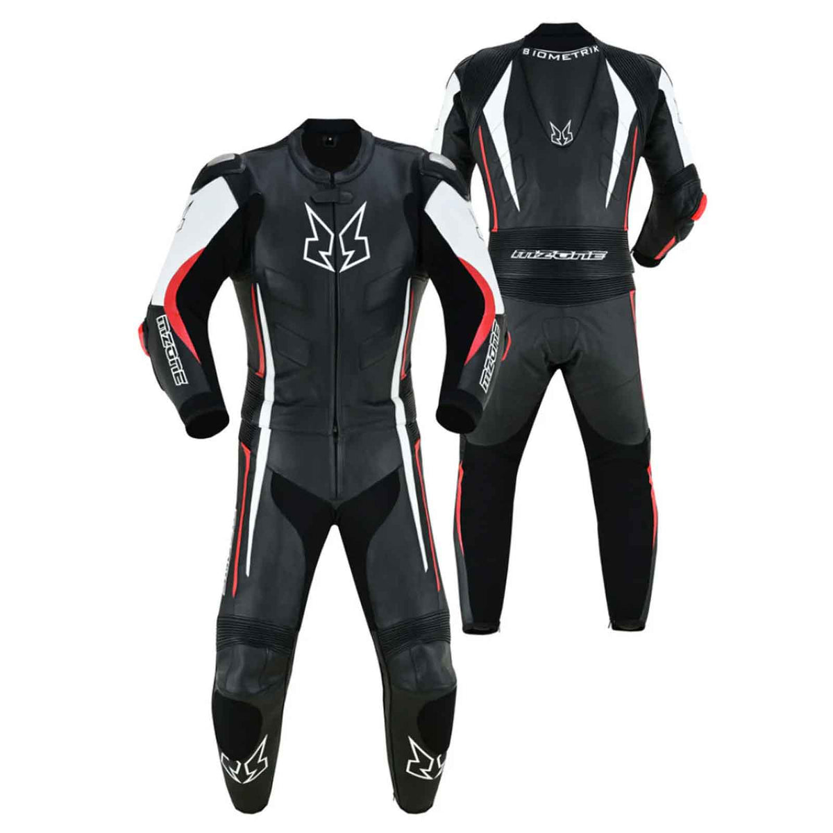 MZONE Imola 2-Piece Racing Suit – Premium Cowhide Leather Motorcycle Gear, CE Protection, High-Performance Biker Suit