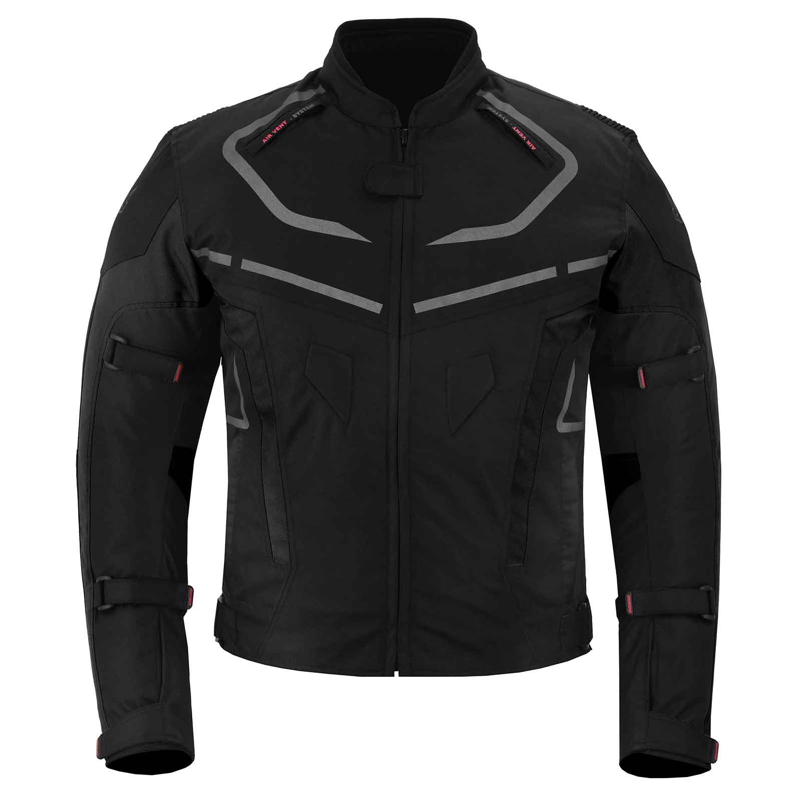 MZONE Valeco Black Jacket – Durable Waterproof Motorcycle Jacket