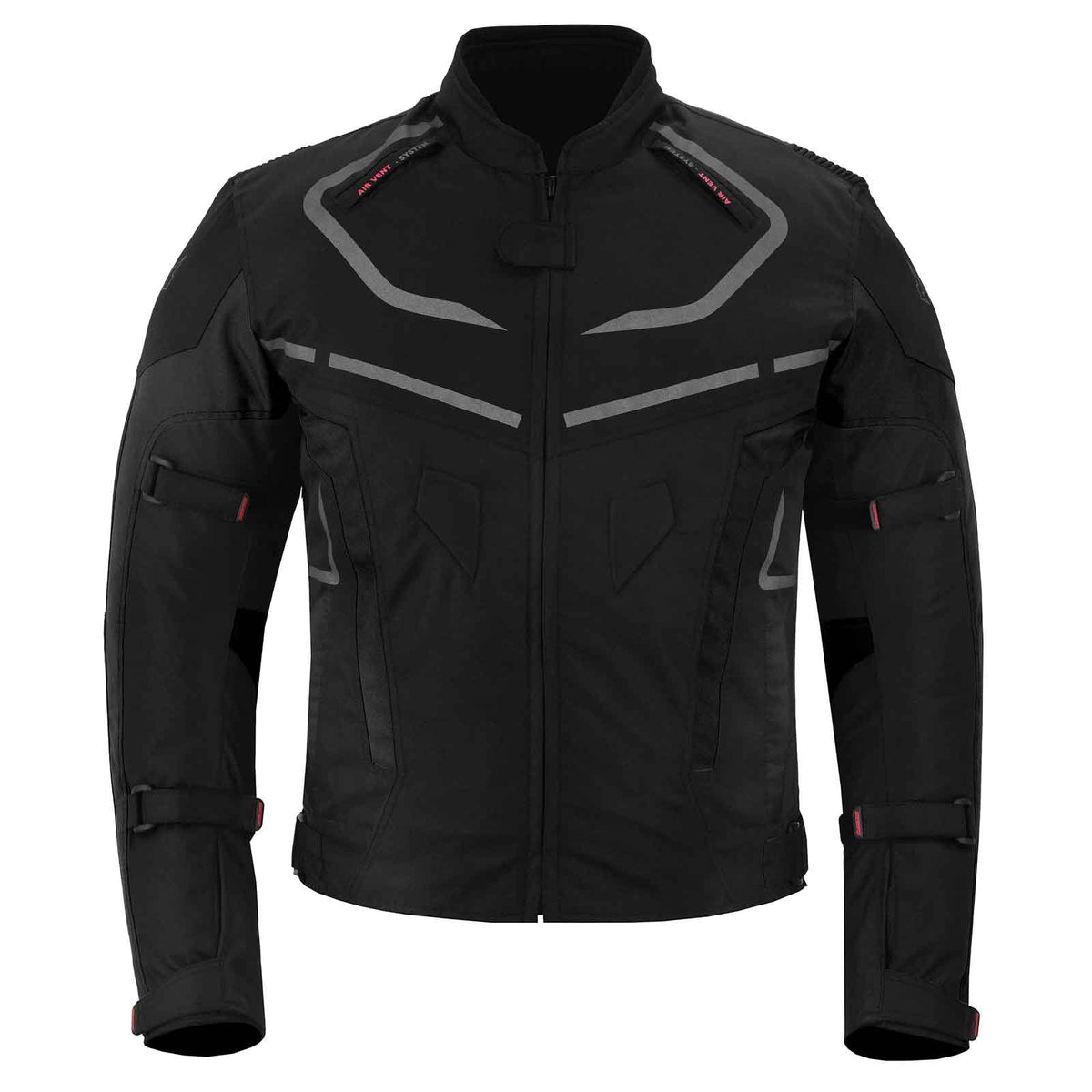 MZONE Valeco Black Jacket – Durable Waterproof Motorcycle Jacket