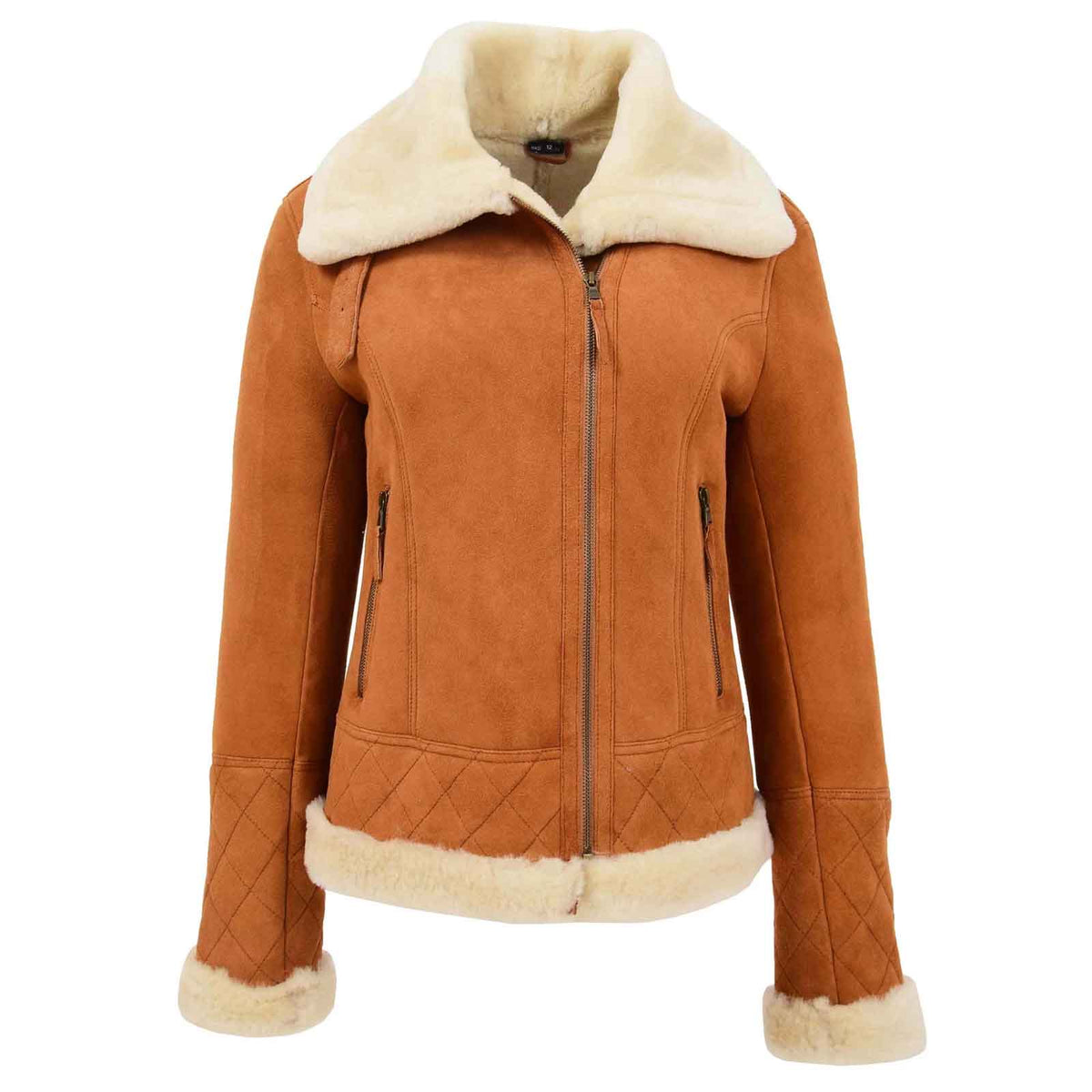 Regals Leather Premium Women’s Merino Sheepskin Aviator Jacket – Isabelle Tan