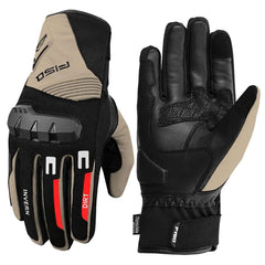 Guantes de invierno FISA Dirt Camel – Guantes de motocicleta impermeables con aislamiento para clima frío