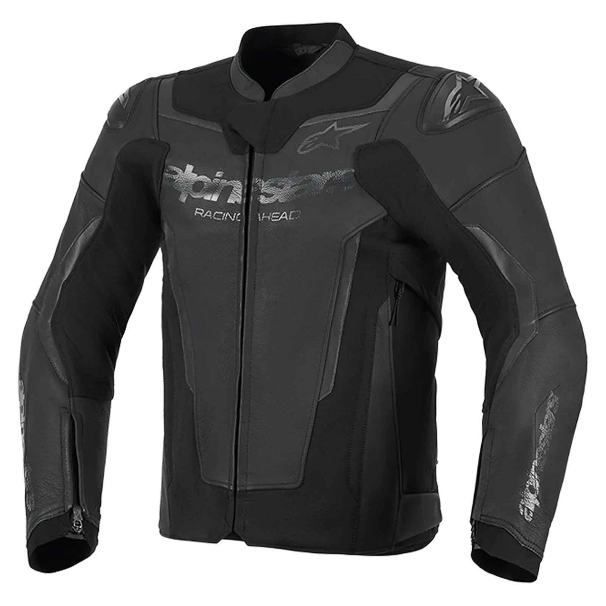 Alpinestars GP Force V2 Black Leather Motorcycle Jacket | CE Certified Sport Riding Jacket