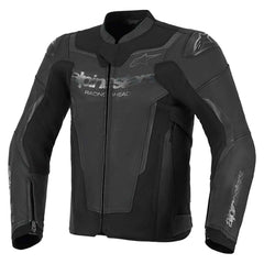 Alpinestars GP Force V2 Black Leather Motorcycle Jacket | CE Certified Sport Riding Jacket