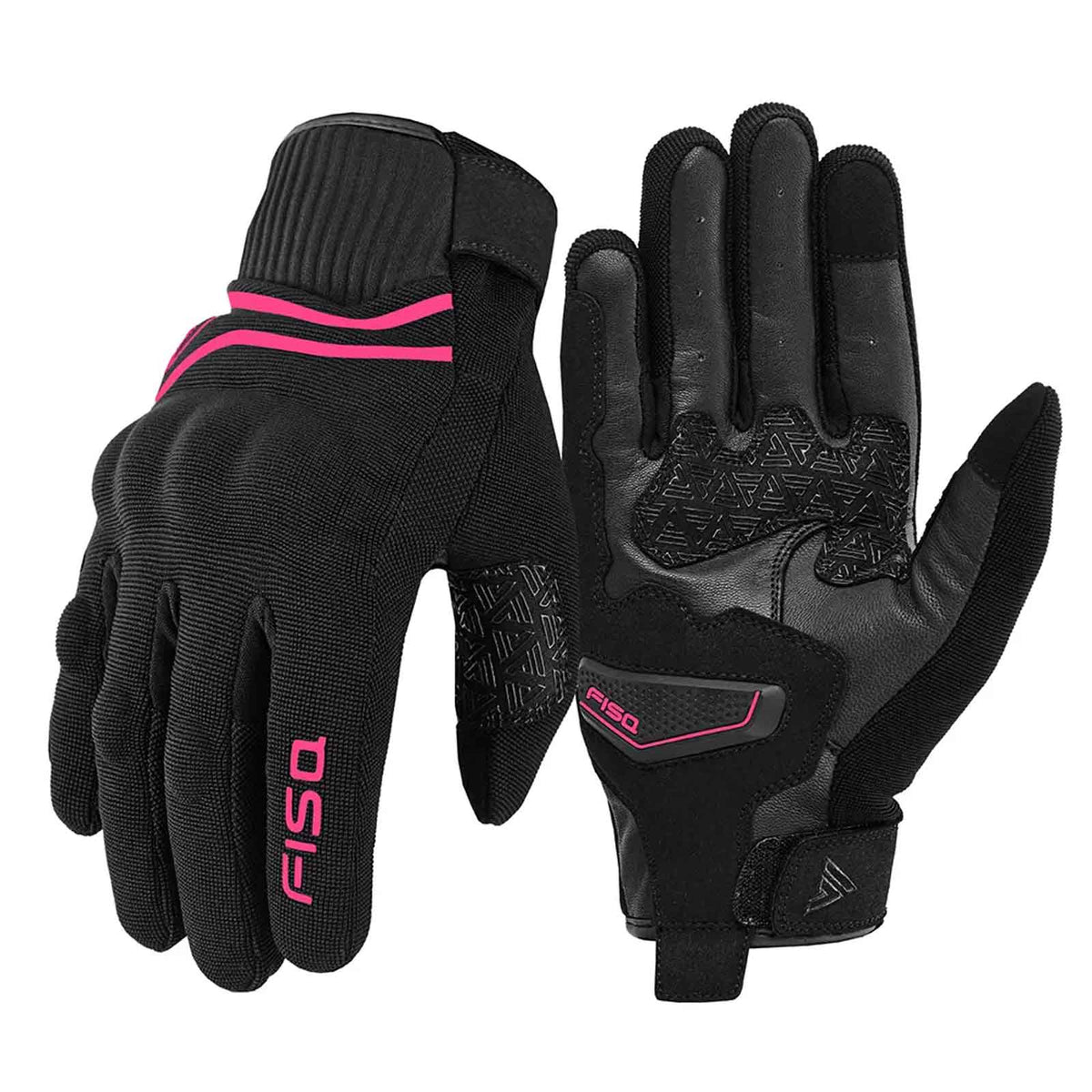 Guantes de verano para mujer FISA Sandro Lady Rosas – Guantes de moto ligeros y transpirables para mujer