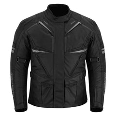 MZONE Nekma Black Motorcycle Jacket – Waterproof Protective Riding Jacket